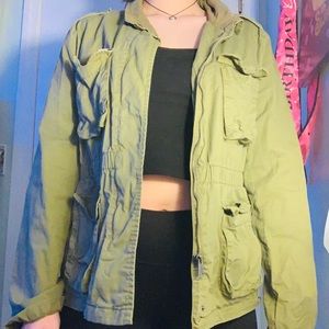 green jacket